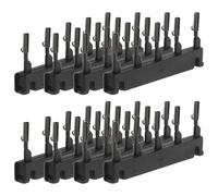 HAKIDZEL Clips para Extensiones de Cabello 6D sin Dejar Rastro, 40 Piezas Negras de Metal, Kit Profesional para Fijación Duradera en Peluquería y Cuidado en Casa