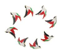 HAKIDZEL Conjunto de 8 Pines de Solapa Bandera de Palestina, Accesorio Versátil de Aleación de Zinc para Ropa y Bolsos, Diseño Elegante para Uso Diario y Ocasiones Obsequios