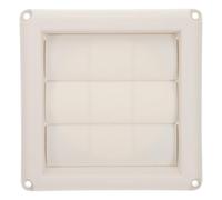 HAKIDZEL Cubierta de Ventilación para Secadora Exterior de Tapa de Rejilla Plástica Resistente UV Diseño de Persiana para Máxima Ventilación y Fácil Instalación Pared