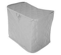 HAKIDZEL Cubierta Protectora Antipolvo para Tostadora de 4 Rebanadas, Funda Plegable de Algodón y Poliéster Gris para Electrodomésticos Pequeños, Cubierta para Cocina Resistente a Derrames