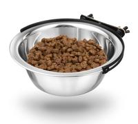 HAKIDZEL Cuenco Colgante para Mascotas de Acero Inoxidable de 600 Ml, Anti Vuelco, Adecuado para Perros y Gatos, Resistente y Fácil de Limpiar