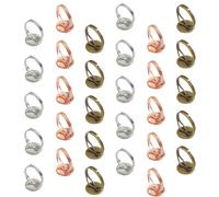 HAKIDZEL de Bases de Anillo de Hierro Estilo Simple y Creativo 30 Piezas Adornos para Joyería de Mano para Diseño DIY Accesorios para Chicas