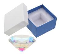 HAKIDZEL Diamante de Cristal Decorativo 60 MM Transparente 1 Pieza Caja para Centro de Mesa Boda Fiesta Adorno Escritorio Gemas Falsas Pisapapeles Vidrio