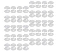 HAKIDZEL Discos Protectores para Velas 100 Piezas de Plástico Transparentes Diámetro 2,7 CM para Uso en Iglesias y Oficinas sin Derramar Cera