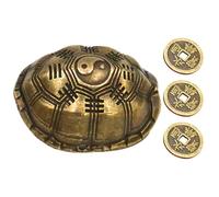 HAKIDZEL Escultura de Caparazón de Tortuga Dorada de Aleación de Zinc para Adivinación y Juego de Fortuna, Decoración Adecuado para Tienda de Adivinación o Juego de Predicción