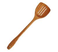 HAKIDZEL Espátula Ranurada de Madera para Cocina, Herramienta Antiadherente para Voltear Huevos Fritos y Otros Alimentos, Utensilio para Uso en Hogar y Restaurante
