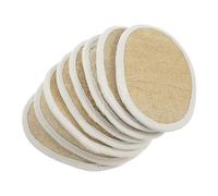 HAKIDZEL Esponjas de Lufa Natural 8 Unidades Banda Elástica Paños Multiusos para Limpieza Corporal y Cocina Esponja Exfoliante Suave y Absorbente para Baño y Lavado de Platos