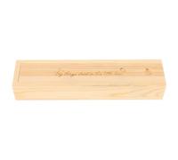 HAKIDZEL Estuche de Madera para Anuncio de Recién Nacido, Estuche de Prueba de Embarazo con Tapa, Caja de Recuerdos para Dientes de Ñiño y Mechones de Pelo, Beige, para Nursery, para