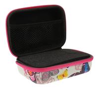 HAKIDZEL Estuche de Viaje para Aceites Esenciales 12 Compartimentos de 15ml, Bolsa Organizadora Portátil de Tela Oxford Resistente en Color Rosa Fucsia Cremallera, Adecuado