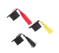 HAKIDZEL Funda Doctoral Tapón Para Botella De Vino 3 Mini Borlas Decoración Festiva De Graduación