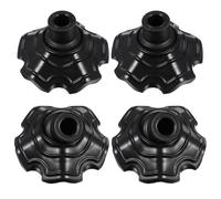 HAKIDZEL Fundas de Rana Sillas Protectoras de Antideslizantes Patas para y al Material Plástico Negro Diseño en Forma de Aletas Paquete de 4 Unidades Mesas de Camping Aire Libre