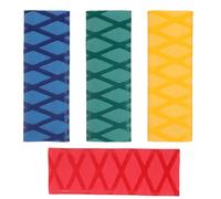 HAKIDZEL Fundas Termorretráctiles para Cocina Profesional 13 Cm Antideslizantes 4 Piezas en Colores Rojo, Amarillo, Azul y Verde para Mangos de Cuchillos de Chef y Cubiertos