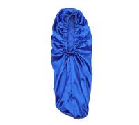 HAKIDZEL Gorro de Satén Elástico para Dormir, Talla Grande, Color Azul Marino, Protector para Cabello Rizado y Trenzas, Accesorio Nocturno para Cuidado del Cabello