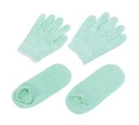 HAKIDZEL Guantes Hidratantes de Gel para Manos y Pies Intensivo y Tejido Delicado, Pack de 4 Unidades para Mujeres y Niñas Varios estilos