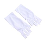 HAKIDZEL Guantes Uv Para Manicura Guantes Cortos Para Protección De Uv Durante Tratamientos De Gel De Dedos Para Salones y Casa