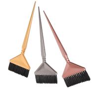 HAKIDZEL Juego de 3 Pinceles para Teñir el Cabello de Plástico y Nylon, Accesorios para Peluquería en Color Negro, Ideales para Uso en Salón Casa