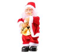 HAKIDZEL Juguete Eléctrico Navideño de Papá Noel Música y Movimiento, Material Plástico y Tela, Adecuado para Decoración de Navidad en Sala de Estar Varios Estilos