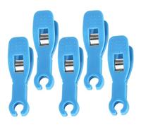 HAKIDZEL Kit de 5 Piezas de Clips de Plástico Antideslizantes para Perforaciones Corporales, Pinzas Desechables Estériles Fáciles de Usar para Salón o Perforación en Casa