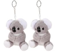 HAKIDZEL Llavero de Peluche Koala Mujeres, Colgante Decorativo para Mochila y Bolso, Pack 2 Unidades, Obsequio Original para Fiesta Infantil, Llaveros Suaves y Ligeros