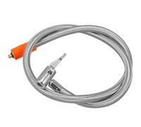 HAKIDZEL Manguera de Extensión de Mandril de Aire Conexión Rápida de Acero Inoxidable para Compresor Inflador para Inflado de Ruedas de Coche y Motocicleta