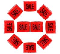 HAKIDZEL Marcadores para Perchas 100 Piezas en Plástico Rojo Anillos Codificados para Identificación Rápida en Supermercados y Áreas de Venta