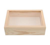 HAKIDZEL Marco para Insectos de Madera Beige con Vidrio, Diseño Minimalista y Líneas Limpias, Adecuado para Exhibición Óptima y Ambientación de Oficina