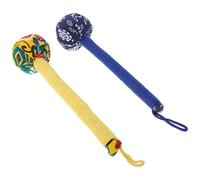 HAKIDZEL Martillo de Masaje Manual para Cuidado de Salud, 31 CM, Par en Amarillo y Azul, Herramienta Portátil para Masaje Corporal y Linfático, Adecuado para Personas Mayores