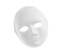 HAKIDZEL Máscara de Representación Femenina de Pulpa para Pintar, Fácil de Pintar y Cómoda, Adecuada para Carnaval y Disfraces de Pascua