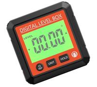 HAKIDZEL Medidor de Ángulos Digital de Precisión con Nivelador de Ángulo Mini Inclinómetro Electrónico con Pantalla Lcd Retroiluminada Herramienta Multifuncional para Carpintería