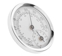 HAKIDZEL Mini Higrómetro Analógico para Humedad y Temperatura, Monitor de Humedad Interior Lente de Plástico Color Claro, Compacto para Cajas de Almacenamiento y Control Ambiental en Hogar