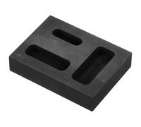 HAKIDZEL Molde de Grafito y Adecuado para Crear Formas Intrincadas de 3 Agujeros Resistente a Productos Químicos para Fundición de Metales y Joyas
