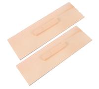 HAKIDZEL Molde para Tostadas con Cubierta de Madera Khaki, 2 Piezas para Uso en horneado y elaboración de jabón Artesanal