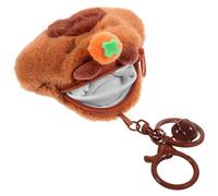 HAKIDZEL Monedero de Peluche Mini de Algodón PP Suave, Pequeño y Portátil, con Cremallera, Bolsa para Monedas y Llaves, Adecuado para Niñas y Uso Diario en Compras y Salidas
