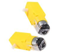 HAKIDZEL Motorreductor de Doble Eje 1:48 para Coche RC y Robot, 2 Piezas Motor Eléctrico DC para Chasis y Proyectos de Robótica Educativa