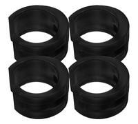 HAKIDZEL Negra Protector de Cadena de Bicicleta 4 Piezas de Goma | Absorción de Impactos, Protege Pintura del Cuadro, para Vaina Trasera y Horquilla, Uso en Trayectos