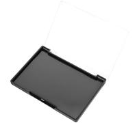 HAKIDZEL Paleta de Sombras de Ojos Magnética Vacía 2046 Base Negra y Tapa Transparente, Bandeja de Plástico para Maquillaje Personalizada, Compacta y Ligera para Uso Personal y Profesional
