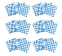 HAKIDZEL Papel Antigrasa 50 para Alimentos Azul, Resistente y Fácil de Usar para Envolver Papas Fritas y Dulces en Bodas o Repostería