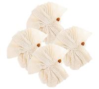 HAKIDZEL Paquete de 4 Esponjas Exfoliantes para Ducha de Lino, Seguras y Cómodas para Masajear el Cuerpo y Cuidar la Piel Baño