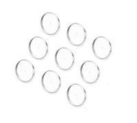 HAKIDZEL Pasador de Pecho de Placas Redondas 20 Piezas de Acero Inoxidable Soporte Inferior Fácil de Sujetar para Broches para Accesorios de Bisutería