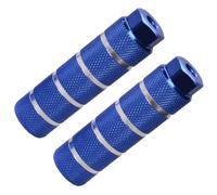 HAKIDZEL Pedal de Bicicleta para Eje Trasero, Palanca de Pie 9mm Azul | Aleación de Aluminio, para Bicicleta y Mountain Bike, Uso Exterior, un Par, Gran Orificio