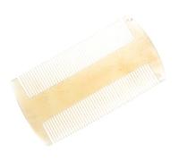 HAKIDZEL Peine de Masaje Pequeño de Cuerno Natural Cuero Cabelludo, Cepillo Exfoliante Rizado para Mujeres, Herramienta Ligera para Cuidado Capilar y Masaje Relajante en Casa