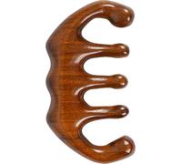 HAKIDZEL Peine Desenredante de Madera Púas Anchas y Masajeador Capilar para Cabello Rizado, Adecuado para Uso Diario y Relajación