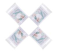 HAKIDZEL Película Transparente Soluble en Agua Fácil de Cortar y Usar Estabilizador de Pva y Papel, 16 Piezas para Bordado DIY en Bordado a Mano