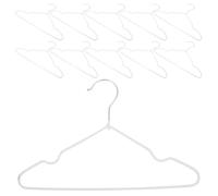 HAKIDZEL Perchas Blanco Pequeños de Marcas sin para Ropa Antideslizantes de PVC Estructura Resistente en y Diseño Compacto Pack de 20 Unidades para Uso Hogar y Tienda