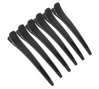 HAKIDZEL Pinzas para Cortar y Separar Cabello, Pack de 6 Pinzas de Plástico Diseño de Boca Larga, para Permanente y Tinte en Peluquerías y Color Aleatorio
