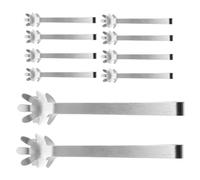 HAKIDZEL Pinzas para Hielo y Azúcar de Acero Inoxidable 10piezas Diseño Mano de Caricatura, Ligeras y Fáciles de Llevar para Uso en Casa y Experiencia Gastronómica