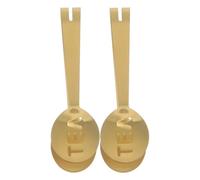 HAKIDZEL Pinzas Unidades Té Inoxidable para Acero Dorado de Bolsitas Anti-deslizantes Fáciles de Almacenar, Pack de 2 y Cocina y Hogar