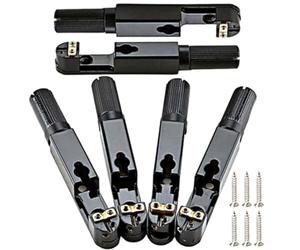 HAKIDZEL Puente de Guitarra sin Cabeza, Puente para Guitarra Individual, Metal, Negro, Ga1113, Juego Completo de Accesorios, para Guitarrista