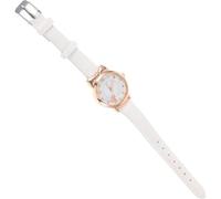 HAKIDZEL Reloj Luminoso de Cuarzo para Niñas, Esfera Fácil de Leer | Diseño Orejas de Gato, Aleación Ligera, Blanco, para Enseñar la Hora a Muñecas Infantiles Estilo Aleatorio