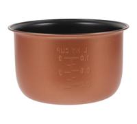 HAKIDZEL Revestimiento Dorado de Aluminio de de Aleación Olla Arrocera de 2l Diseño Multipropósito Portátil y para Cocedor de Arroz y Preparación de Sopa